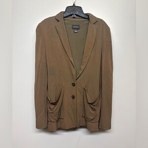 Club Monaco Chocolate Brown Blazer Jacket XS
